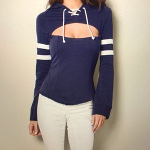 Cutout Detail Hoodie
